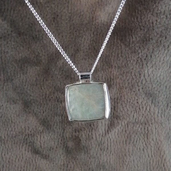 Colgante Amazonita cuadrada