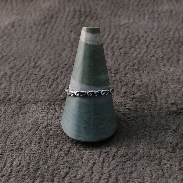 Anillo de plata Stamp