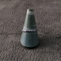Anillo de plata Stamp
