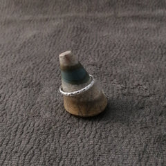 Anillo de plata Stamp