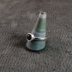 Anillo Labradorita redonda